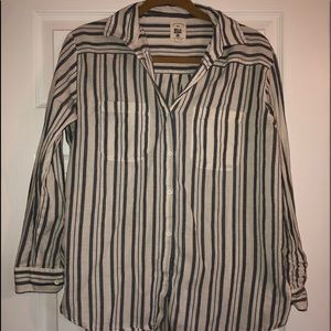 Billabong striped button down shirt